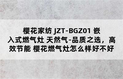 樱花家纺 JZT-BGZ01 嵌入式燃气灶 天然气-品质之选，高效节能 樱花燃气灶怎么样好不好